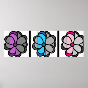 Póster Dibujo de flor