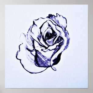 Póster Dibujo de flor