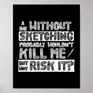 Póster Dibujo de lápiz Dibujar lápiz Lápiz Artistas de ti