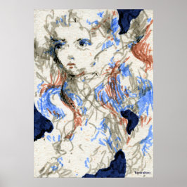 Póster Dibujo de lápiz serafilo