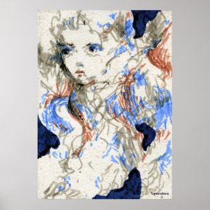 Póster Dibujo de lápiz serafilo