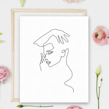 Dibujo de líneas | Blanco y negro | MINIMALISTA