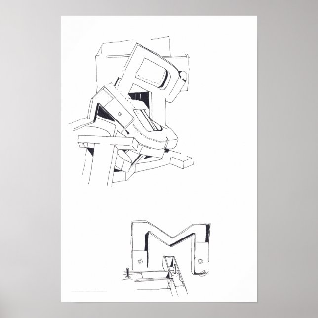 Póster Dibujo de los juegos del edificio Jeux de Construc (Frente)