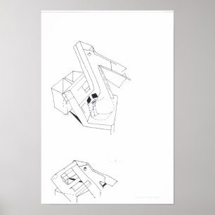 Póster Dibujo de los juegos del edificio Jeux de Construc