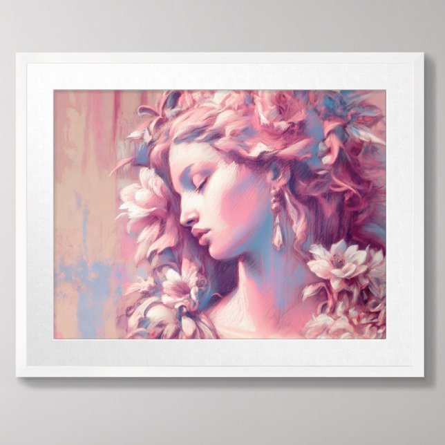 Póster Dibujo de pastel duro rosa azul para mujeres (Subido por el creador)