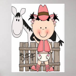 Póster Dibujo de Poster de niñito pequeño y lindo