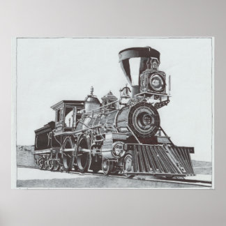 Póster Dibujo de tinta de la "Revolución Industrial" para