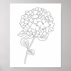 Póster dibujo de una línea