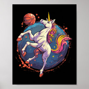 Póster Dibujo de Unicornio Esqueleto Amante del Esqueleto