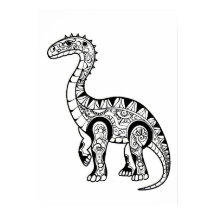 Dibujo del doodle de Dinosaur.