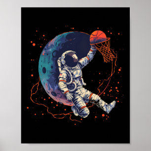 Póster Dibujo del Sketll Player Astronauta Sketll