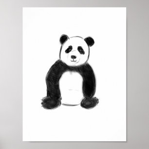 Póster Dibujo en blanco y negro.