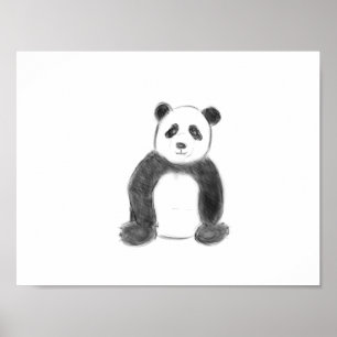 Póster Dibujo en blanco y negro.