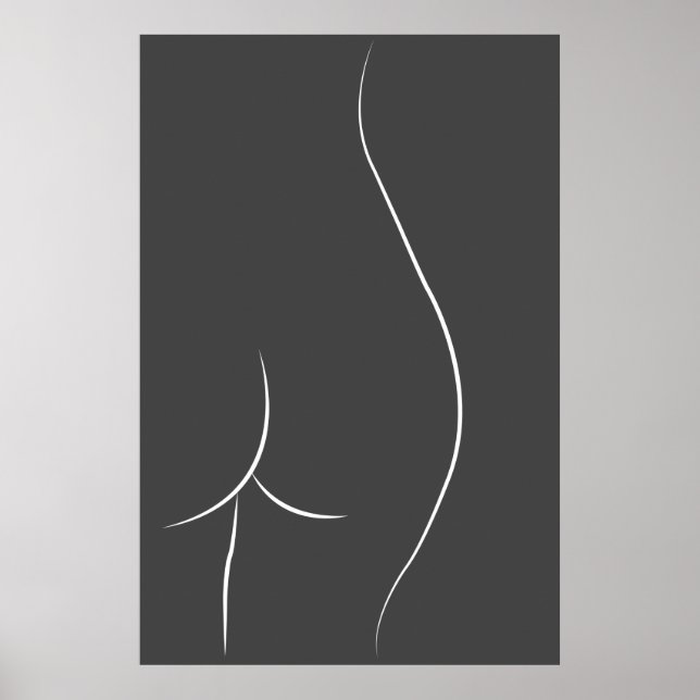 Póster Dibujo minimalista de botas (Frente)