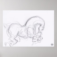 Dibujo original 3 Poster de zodiaco de año de caba
