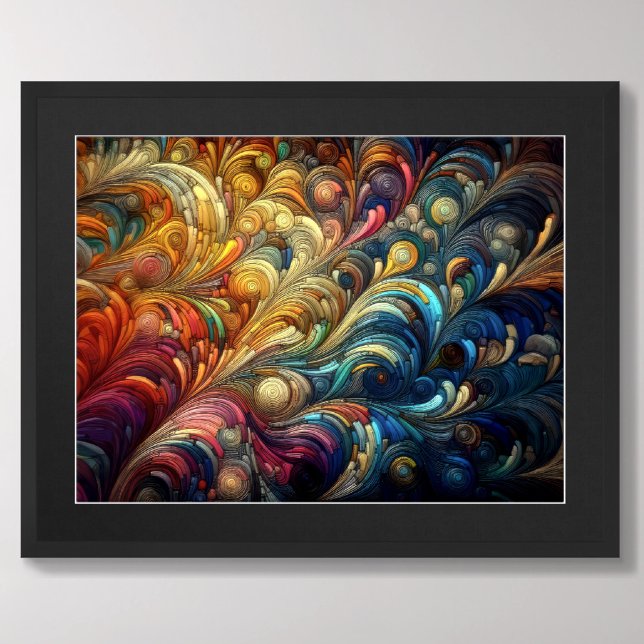 Póster Dibujo Pastel Abstracto Orgánico Bubbly Colorful (Subido por el creador)