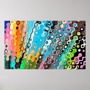 Póster Dibujo pastel de aceite. Fondo de color abstracto.