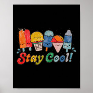 Póster Dibujos Adorables De Paletas Hechos A Mano Para Ni