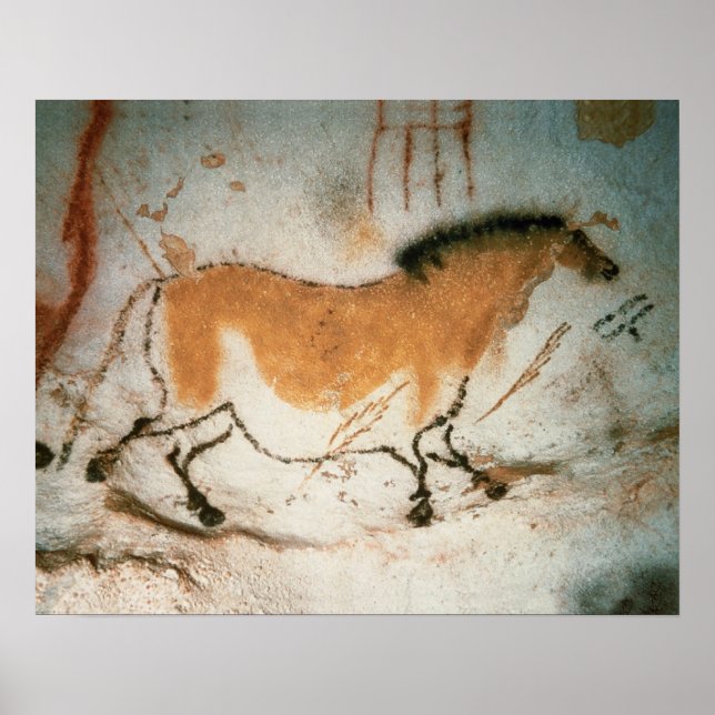 Póster Dibujos de cavernas Dibujos prehistóricos francese (Frente)