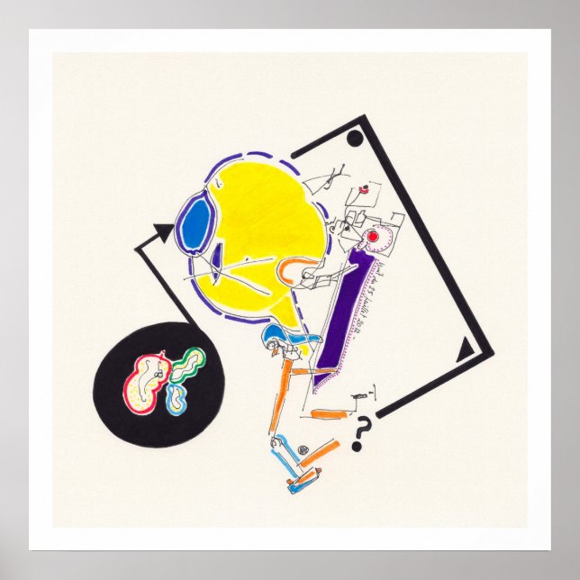 Póster Dibujos de noche y siesta 15 por Poster de archivo (Frente)