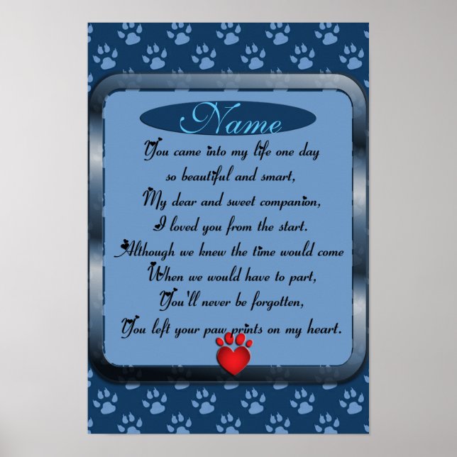 Póster Dibujos de pintas en mi memoria de Mascota de poem (Frente)