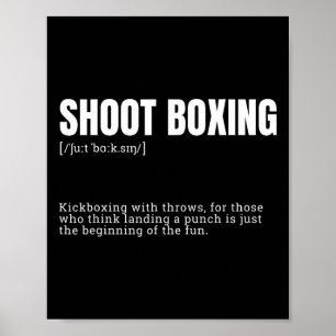 Póster Diccionario de Definición de Entusiasta de Kickbox