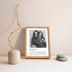 Póster Diccionario de mejores amigos Regalo de bodas defi