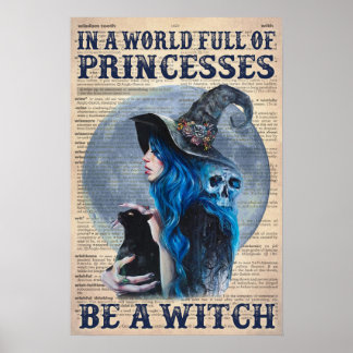 Póster Diccionario Un Mundo Lleno De Princesas Sea Una Br