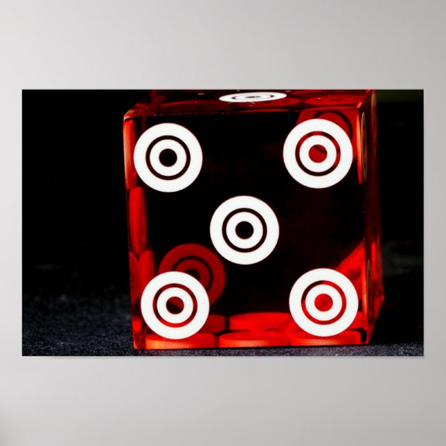 Póster Dice Close up (Frente)