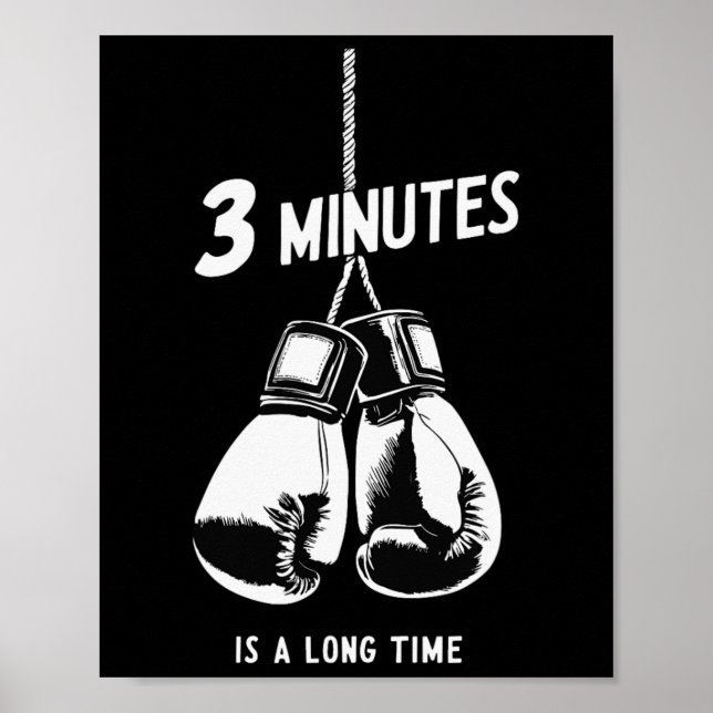 Póster Dicho Divertido Boxeo Kickboxing Amante Del Boxeo  (Frente)