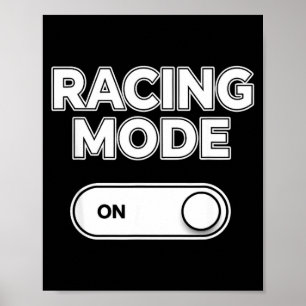 Póster Dicho divertido de modo de carrera con interruptor