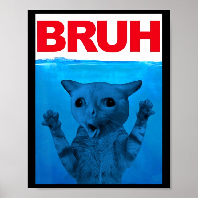 Póster Dicho divertido meme de hermano saludo adolescente (Frente)