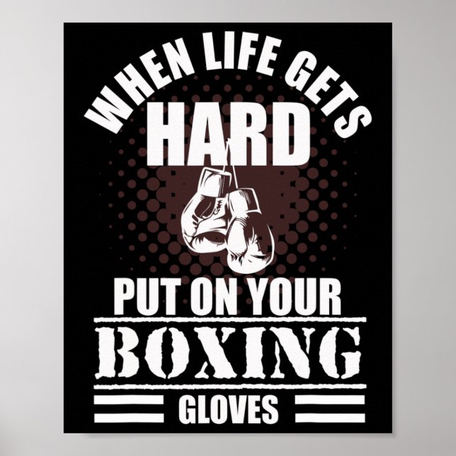 Póster Dicho genial de kickboxing y boxeo  (Frente)