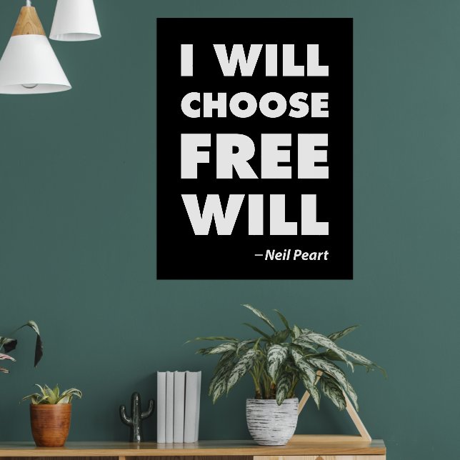 Póster Dicho Inspirador Libre Albedrío (Salón 1)