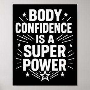 Póster Dicho Motivacional de Confianza Corporal