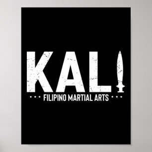 Póster Dicho Vintage Kali Entrenamiento de Artes Marciale