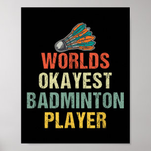 Póster Dichos de Volante de Bádminton