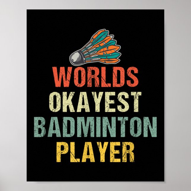 Póster Dichos de Volante de Bádminton (Frente)