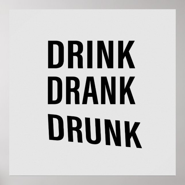 Póster Dichos divertidos para bebedores de whisky (Frente)