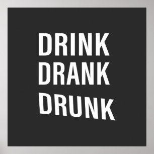 Póster dichos divertidos para beber