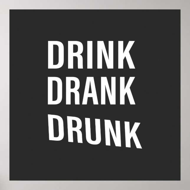 Póster dichos divertidos para beber (Frente)