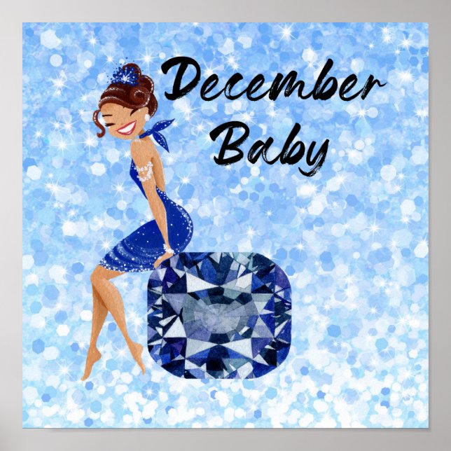 Póster Diciembre bebé (Frente)