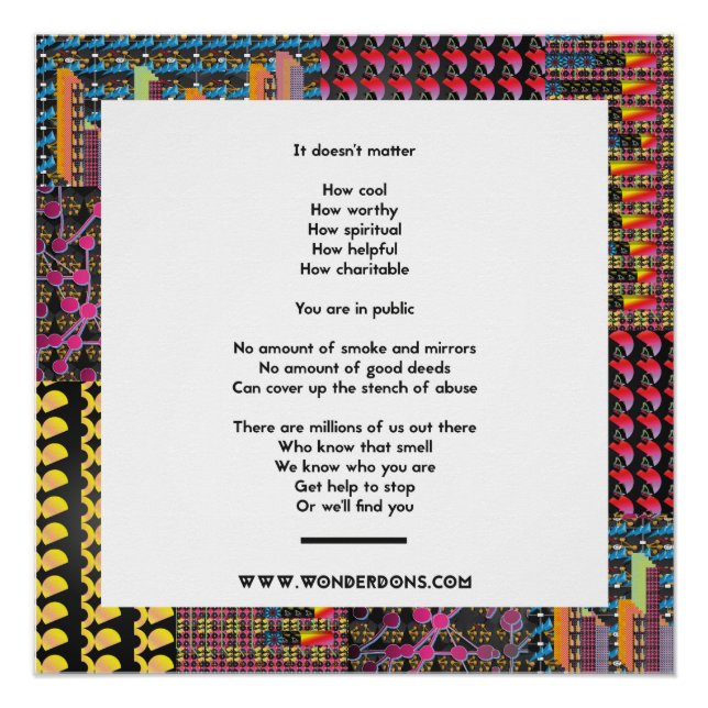 Poster diciendo que no puedes esconderte (Anverso)