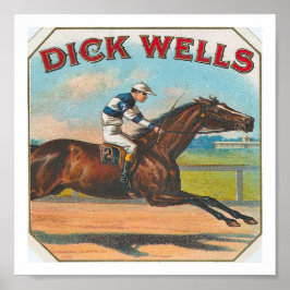 Póster Dick Wells Vintage Horse Carreras