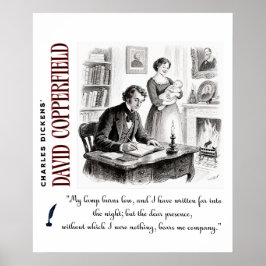 Póster Dickens' David Copperfield Art Quote about Agnes