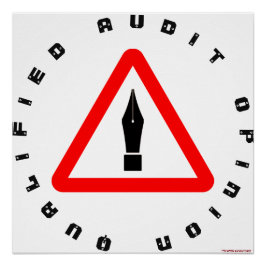 Póster "Dictamen de auditoría calificado"