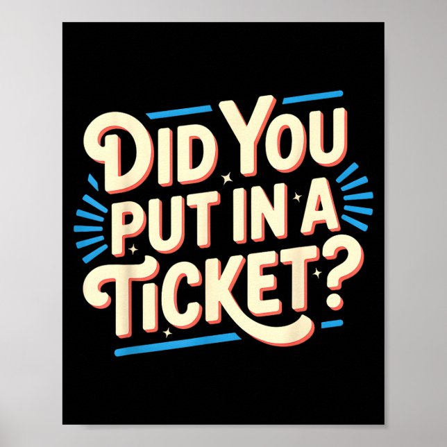 Póster Did You Put In A Ticket It Suprt It Network Admini (Frente)