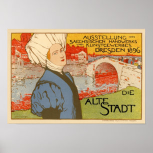 Póster Die Alte Stadt por Otto Fischer