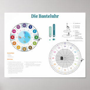 Póster Die Basteluhr von rainbowatch