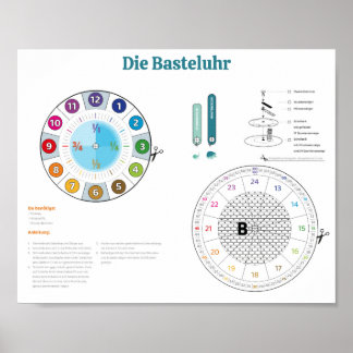 Póster Die Basteluhr von rainbowatch
